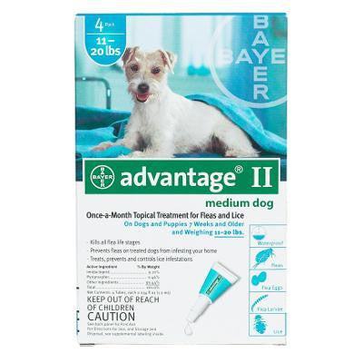 Advantage Flea Control For Dogs And Puppies 11-20 Lbs 4 Month Supply