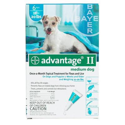 Advantage Flea Control For Dogs And Puppies 11-20 Lbs 6 Month Supply