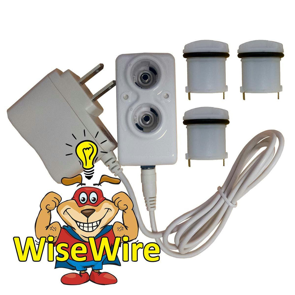 Psusa Wisewire® Phoenix Recharging Unit And Three Batteries White