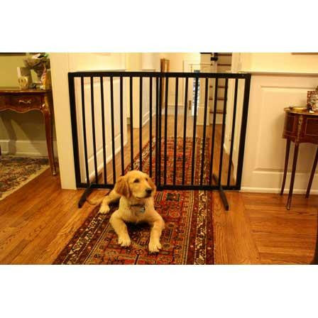 Cardinal Gates Extra Tall Freestanding Pet Gate Black 27.5" - 51" X 36"