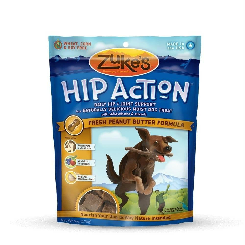 Zuke's Hip Action Treats With Glucosamine Peanut Butter 6 Oz.