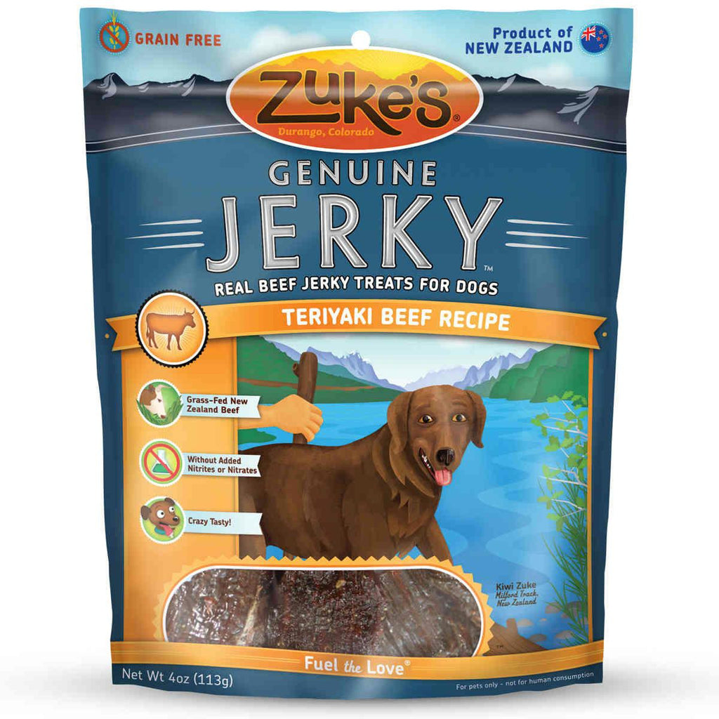 Zuke's Genuine Jerky Teriyaki Beef Dog Treat 4 Oz.