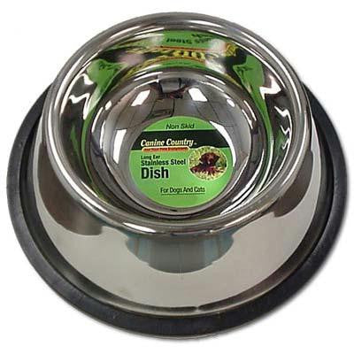 Petedge No-tip Non-skid Stainless Steel Bowl 32 Oz. 8" X 8" X 3"